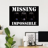 恋しく思不可能 ポスター (ホームオフィス)