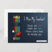 恋しく思先生の詩 ポストカード (正面/裏面)