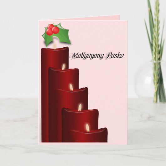 恋しく思北サtuwing dumarating ang pasko シーズンカード (正面)