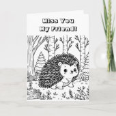 恋しく思友 | カラーリングページ カード (正面)