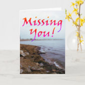 「恋しく思君だ!」 空白の/カスタマイズ可能なグリーティングカード カード (黄色い花)