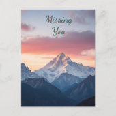 恋しく思君 | 山と雲 ポストカード (正面)