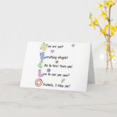 恋しく思呼べ!!!マイルの間に カード (黄色い花)