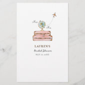 恋しく思夫人に「どこにいた」ブライダルシャワーゲーム チラシ (裏面)