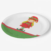 恋しく思小妖精や小人アンドキャンディーキャン ペーパープレート (アングル)