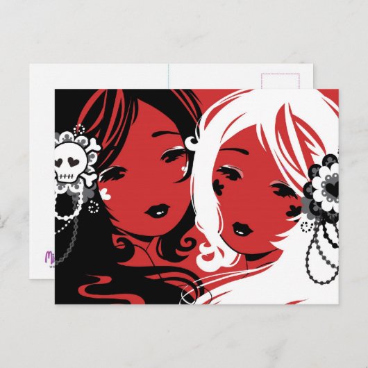 恋しく思恋しく思砂糖製はがき ポストカード (正面/裏面)