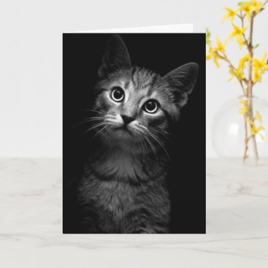 恋しく思愛よ カード (黄色い花)