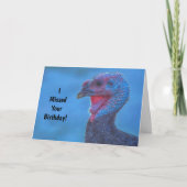 恋しく思感じ誕生日 カード (正面)