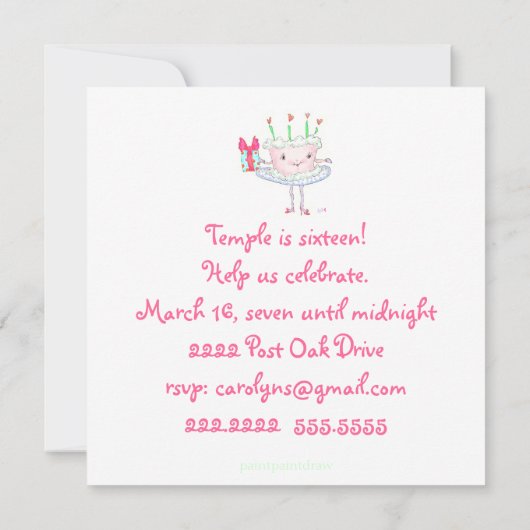 恋しく思招待 招待状 (裏面)