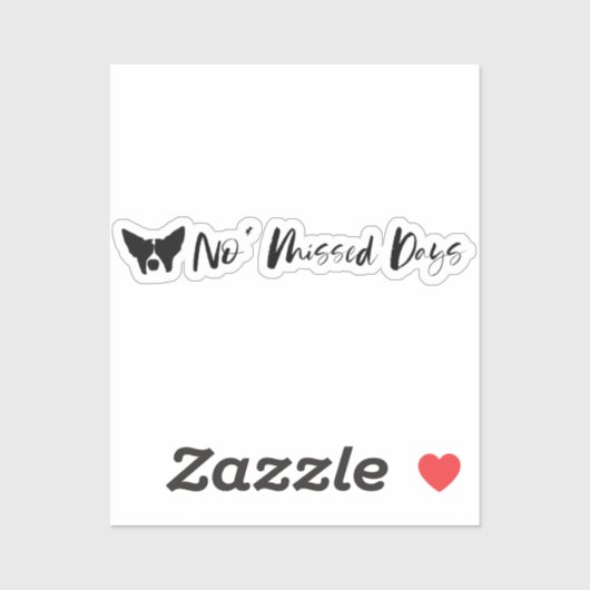 恋しく思日文字デザイン シール (シート)