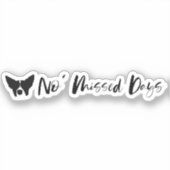 恋しく思日文字デザイン シール (正面)