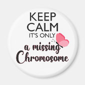 恋しく思染色体ターナー症候群認識度 マグネット (正面)