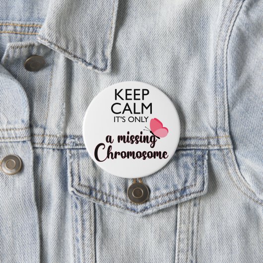 恋しく思染色体ターナー症候群認識度 缶バッジ (インサイチュ)