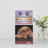 恋しく思犬の写真テンプレート (スタンド正面)