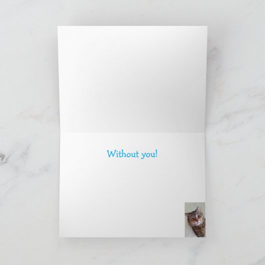 恋しく思猫 カード (内部)