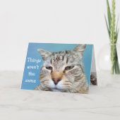 恋しく思猫 カード (正面)