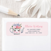 恋しく思睫茶フローラパーソナライズされた ラベル (インサイチュ)