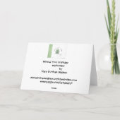 恋しく思誕生日 カード (裏面)