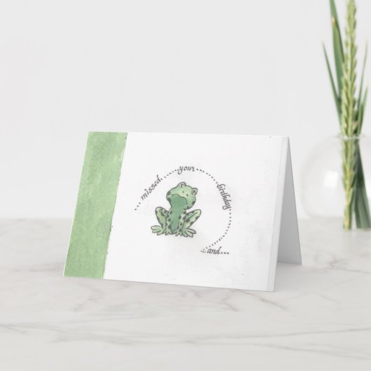 恋しく思誕生日 カード (正面)