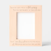 恋しく思追悼記念 レーザー彫刻フレーム (正面)