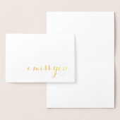 恋しく思金ゴールド 箔カード (ディスプレー)