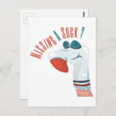 恋しく思靴下? ポストカード (正面/裏面)