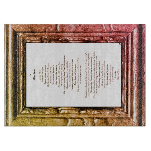 恋しく思 カッティングボード (正面)