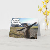 恋しく思 カード (黄色い花)