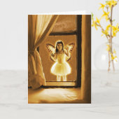 恋しく思 カード (黄色い花)