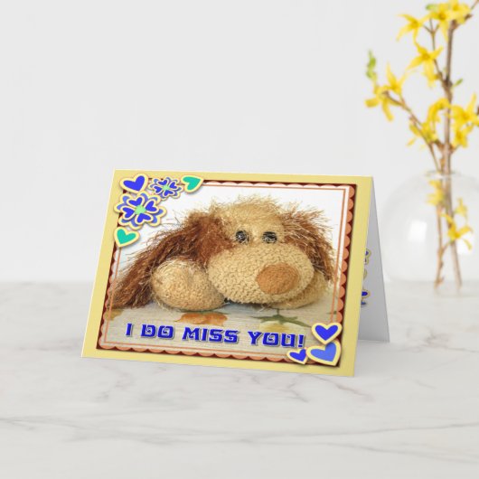 恋しく思! カード (黄色い花)