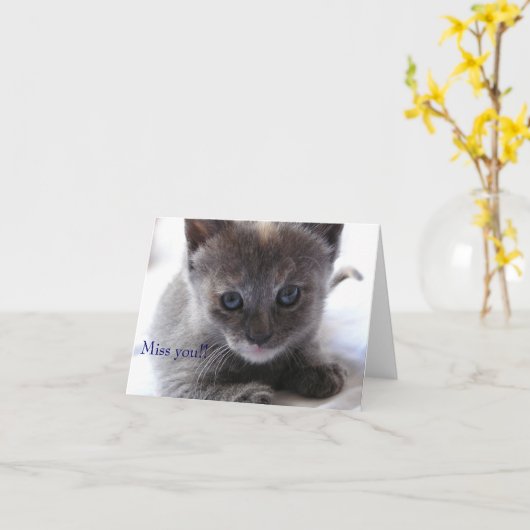 恋しく思!! カード (黄色い花)