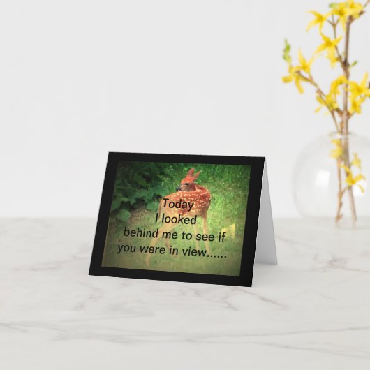 恋しく思 カード (黄色い花)