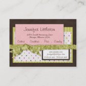 恋しく思.ジェン・ケーキぽちゃぽちゃの名刺 名刺 (裏面)