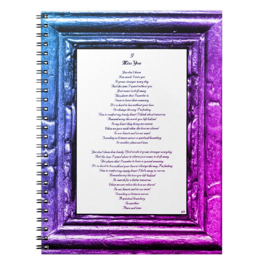 恋しく思 ノートブック (正面)