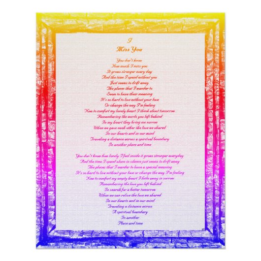 恋しく思 ポスター (正面)