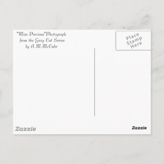 "恋しく思 ポストカード (裏面)