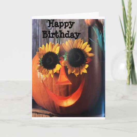 恋しく思***愛**ハッピーバースデー カード (正面)