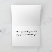 **恋しく思*我々の誕生日に**兄弟** カード (内部)