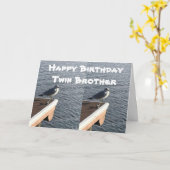 **恋しく思*我々の誕生日に**兄弟** カード (黄色い花)