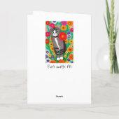 恋しく思 | Friendship お洒落 Cat カード (裏面)