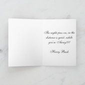 '恋しく思 You Night Snow Greeting Card カード (内部)