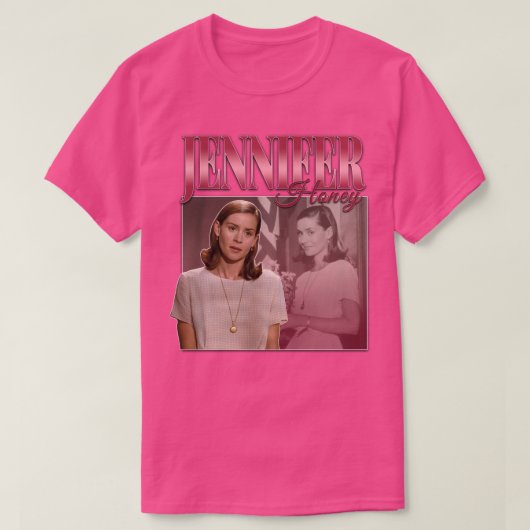 恋しく思Jennifer Honey 90sインスパイアヴィンテージHomage Tシャツ (デザイン正面)