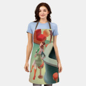 恋しく思Meow – 深夜バーシリーズ エプロン (着用した状態)