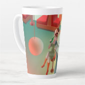 恋しく思Meow – 深夜バーシリーズ カフェラテマグ (左アングル)