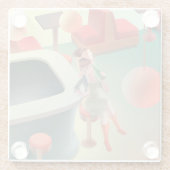 恋しく思Meow – 深夜バーシリーズ ガラスコースター (裏面)