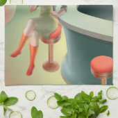 恋しく思Meow – 深夜バーシリーズ キッチンタオル (折り畳み)