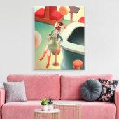 恋しく思Meow – 深夜バーシリーズ キャンバスプリント (インサイチュ (リビング))