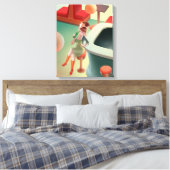 恋しく思Meow – 深夜バーシリーズ キャンバスプリント (インサイチュ (寝室))