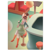 恋しく思Meow – 深夜バーシリーズ クリップボード (裏面)