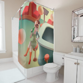 恋しく思Meow – 深夜バーシリーズ シャワーカーテン